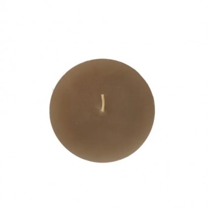 Timber Candle D8x7,5cm | Taupe