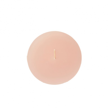 Timber Candle D8x7,5cm | Soft Pink