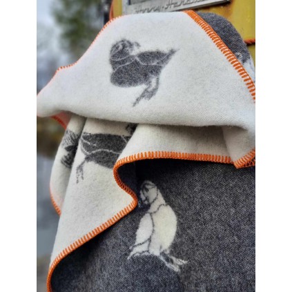 Puffins | Soft Black/Red/Orange