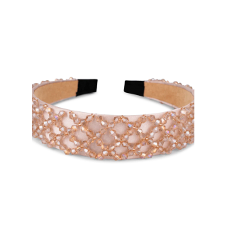 Sandy Crystal Headband | Beige