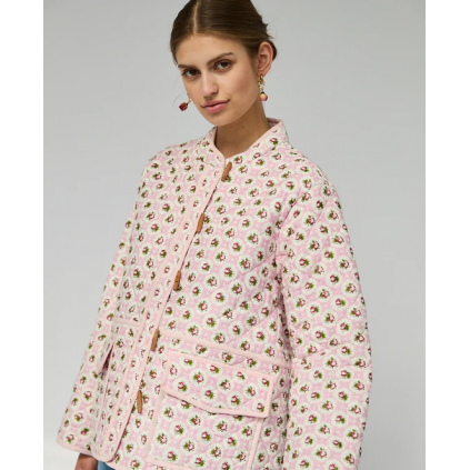 Adriane Quilted Cotton Jacket | Blossom & Gingham