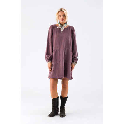 CarlaLL Short Dress LS | Lilac