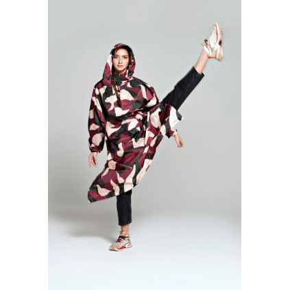 Rain Poncho | Malika Favre 'Animo Bordeaux'