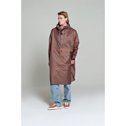 Rain Poncho | Breton Brown Blue