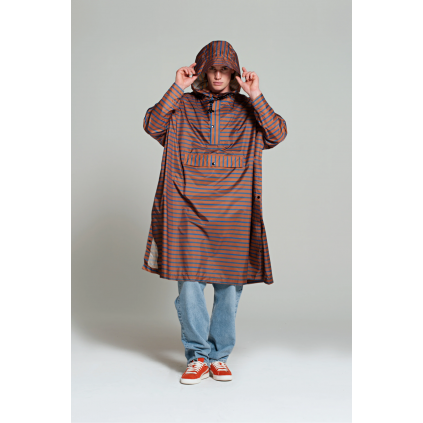 Rain Poncho | Breton Brown Blue