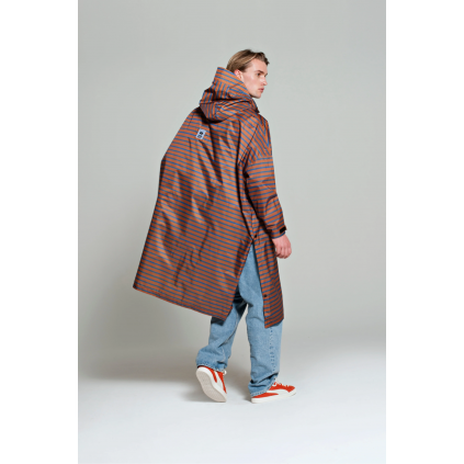 Rain Poncho | Breton Brown Blue