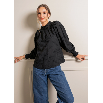 Amrita Blouse | Matte Black