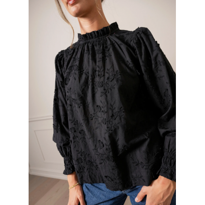 Amrita Blouse | Matte Black