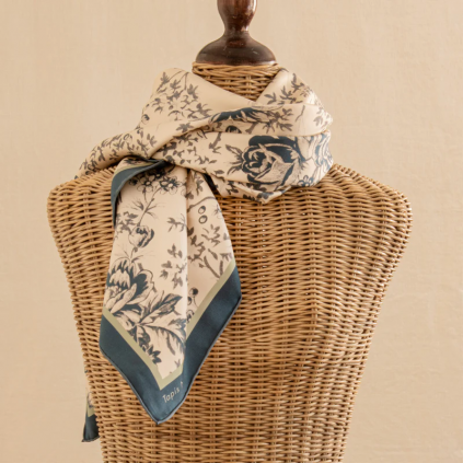 Classical Blue Toile Scarf