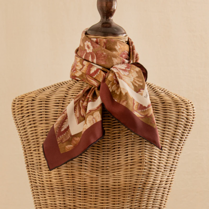 Classical Golden Bloom Scarf