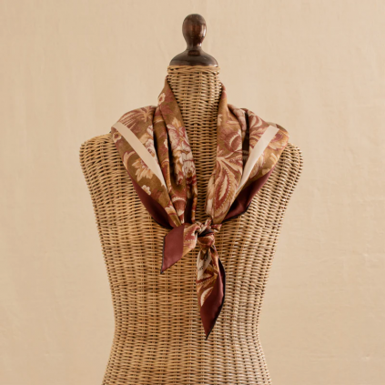 Classical Golden Bloom Scarf