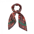 Small Classical Red Bloom Scarf