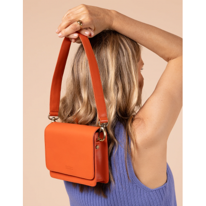 Audrey Mini | Classic Leather | Tangerine