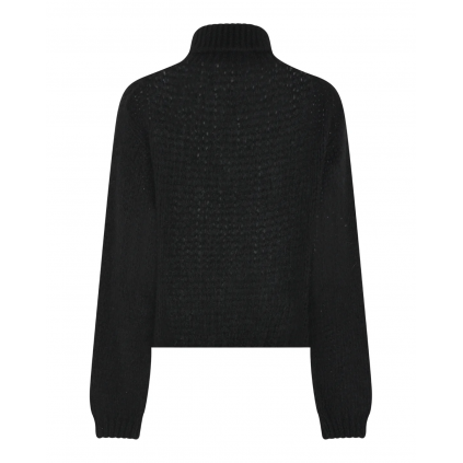 Sally Knit Rollerneck | Black