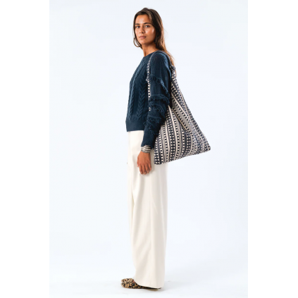 Tay Hobo Bag | Stripe