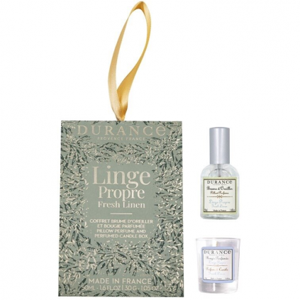 Pillow Perfume and Perfumed Candle Gift Set | Fresh Linen