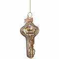 Ornament | Gold Crackle Key with New Home