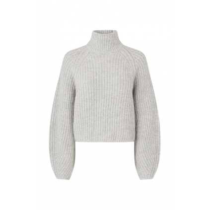 Elio Knit Jumper LS | Light Grey Melange