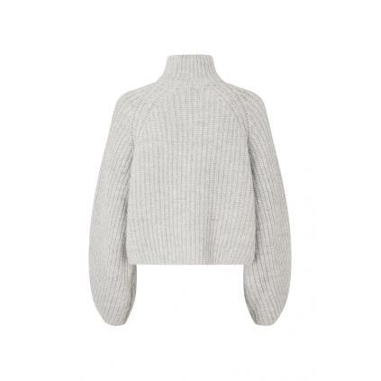 Elio Knit Jumper LS | Light Grey Melange