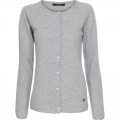 Cashmere Cardigan | Light Grey Melange