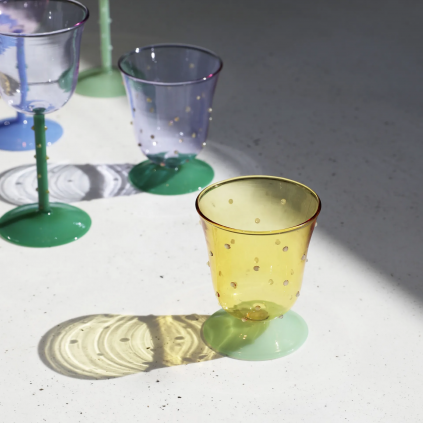 Water Glass | Dot Yellow