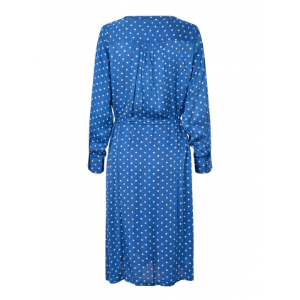 Fiona Midi Dress LS | Dot Print