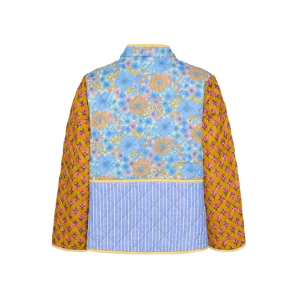 Adriane Quilted Cotton Jacket | Pastel Mix