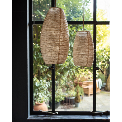 Lokta Paper Natural Lampshade | S