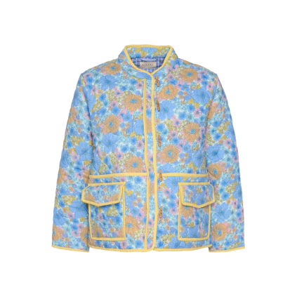 Adriane Quilted Cotton Jacket | Pastel Flower