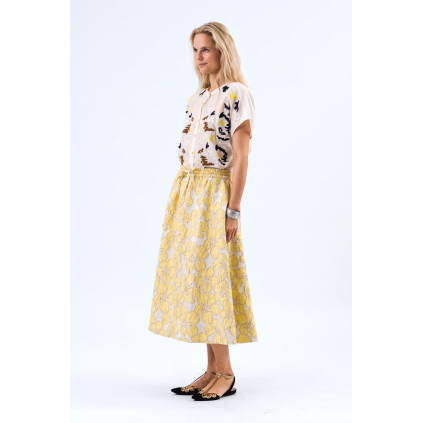 Bristol Midi Skirt | Light Yellow