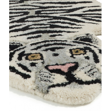 Snowy Tiger Rug | Small